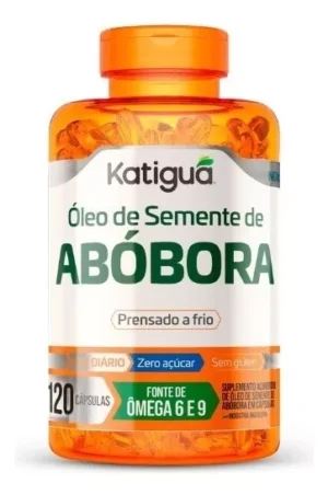 Katigua Oleo de Semente de Abobora 1000mg 120 Cápsulas Sem sabor