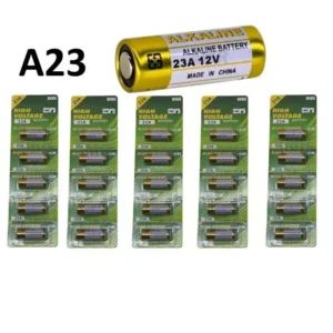 Kit 5 Cartelas Pilhas Bateria 23A 12v Alkaline P/ Controle Alarme