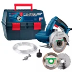 Serra Mármore 5 POL 1500W GDC 151 Maleta. Kit Refrigeração e Disco BOSCH + 1 Disco p/ Madeira